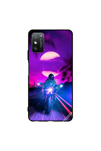 Covernex غطاء حماية لهاتف Honor X10 Max 5G راكب الدراجة النارية يترك القمر خلفه