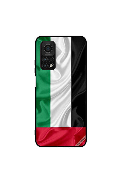 Covernex غطاء حماية لهاتف شاومي مي 10 تي برو 5G، قماش علم الإمارات العربية ال...