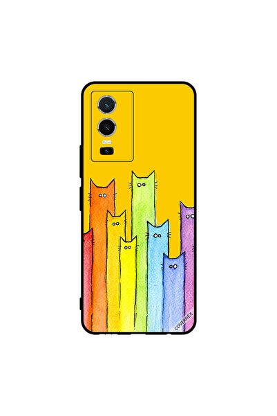 Covernex غطاء حماية لهاتف فيفو Y76 5G - فن دمية القطة
