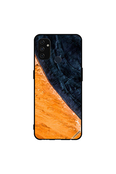 Covernex غطاء حماية لهاتف Oneplus Nord N100 بنمط طلاء أصفر وأسود