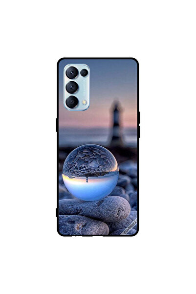 Covernex غطاء حماية لهاتف Oppo Reno5 Pro 5G، تصوير رائع للطبيعة في زجاج دائري