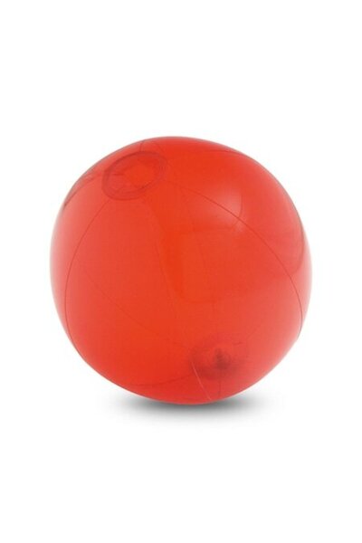 dalimag Minge de plajă gonflabilă din PVC translucid, roșie, ø24 cm, Dalimag