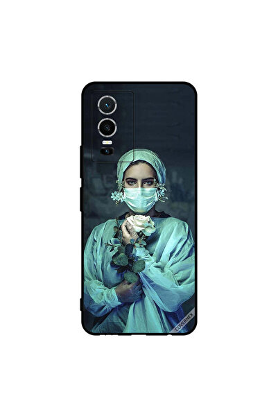 Covernex Protective Case Cover For vivo Y76 5G Nurse Holding Flower