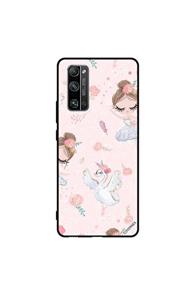 Covernex غطاء حماية لهاتف Honor 30 Pro+ - فتاة وزهور