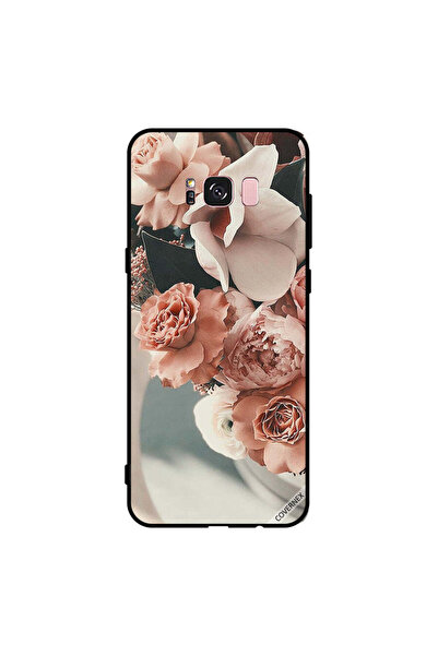 Covernex غطاء حماية لهاتف سامسونج جالاكسي S8+ بنقشة زهور الخوخ
