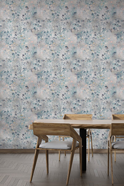 dreamwall Zarif Pastel Çiçek Desenli Duvar Kağıdı