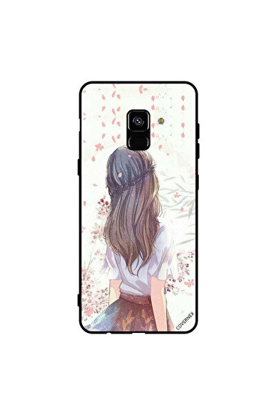 Covernex غطاء حماية لهاتف سامسونج جالاكسي A8+ (2018) فتاة لطيفة في تفكير عميق
