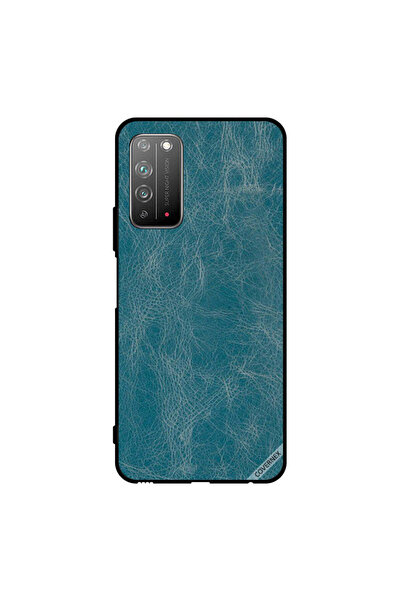 Covernex غطاء حماية لهاتف Honor X10 5G بنمط جلدي أزرق