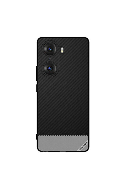 Covernex غطاء حماية لهاتف Honor 60 Pro بنمط خطوط سوداء ورمادية