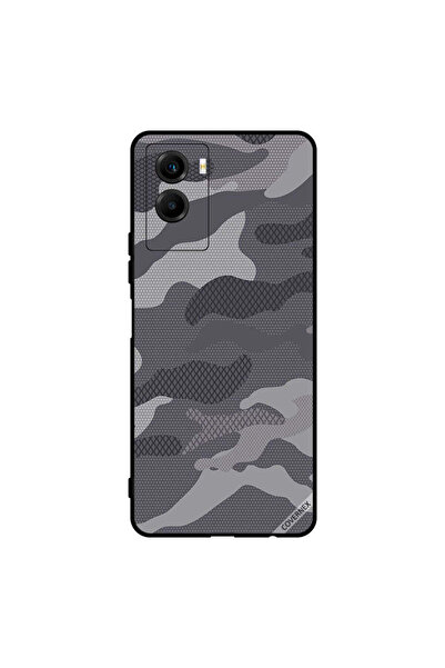 Covernex غطاء حماية لهاتف Vivo Y55s 5G بنمط تمويه رمادي