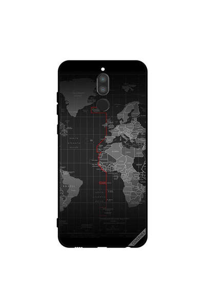 Covernex غطاء حماية لهاتف هواوي ميت 10 لايت بطبعة حدود المحيط