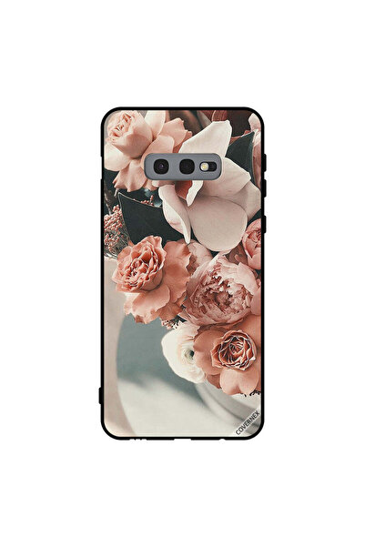 Covernex غطاء حماية لهاتف سامسونج جالاكسي S10e بنقشة زهور الخوخ