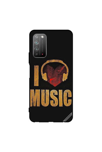 Covernex غطاء حماية لهاتف Honor X10 5G Vintage I Love Music