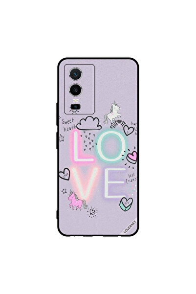 Covernex Protective Case Cover For vivo Y76 5G Sweet Heart Love Unicorn
