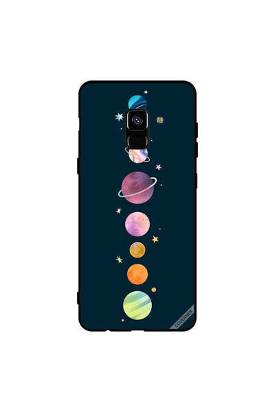 Covernex غطاء حماية لهاتف سامسونج جالاكسي A8+ (2018) - الفضاء والنجوم
