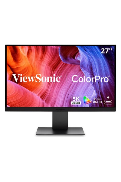 ViewSonic VP2788-5K 27" 75Hz 5Ms HDMI+DP+USB-C HDR WUHD IPS Pivot Vesa Monitör