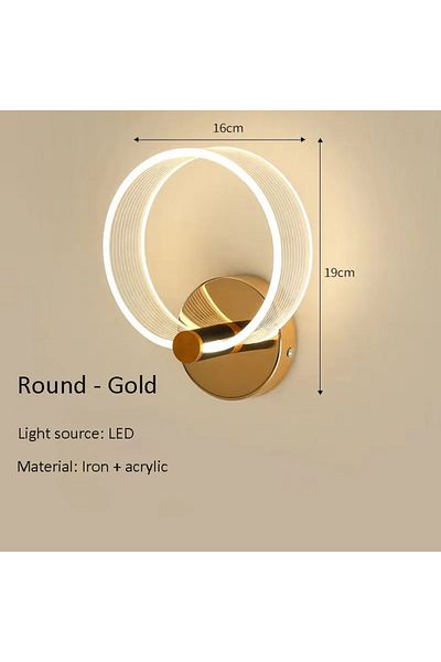 Vooltex Modern luxury wall lamp with 3 lighting colors