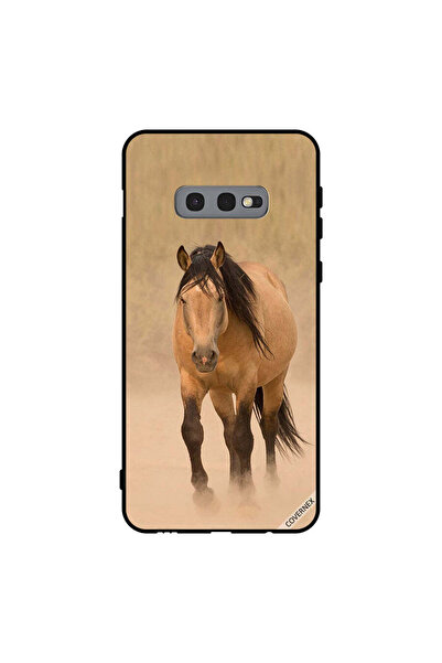 Covernex غطاء حماية لهاتف سامسونج جالاكسي S10e - سباق الخيل البني