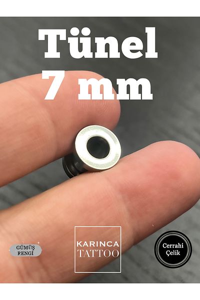 Karınca Piercing 7 mm Tunnel Piercing Surgical Steel Ant Tattoo