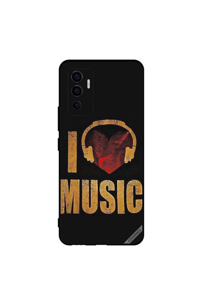 Covernex غطاء حماية لهاتف Vivo V23e 5G Vintage I Love Music
