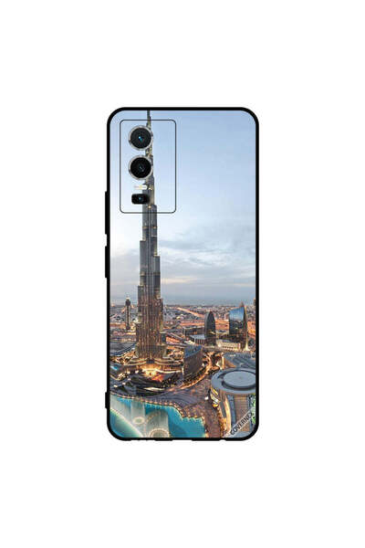 Covernex غطاء حماية لهاتف فيفو Y76 5G منظر جميل لوسط مدينة دبي