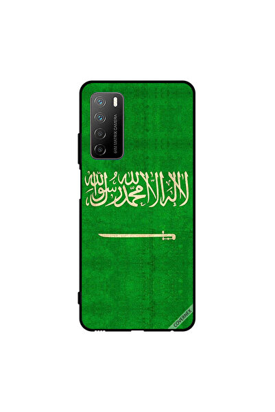 Covernex غطاء حماية لهاتف Honor Play 4 مع علم المملكة العربية السعودية بتصميم...