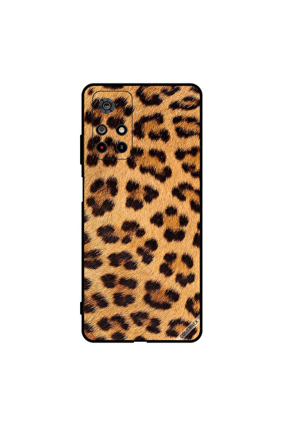 Covernex غطاء حماية لهاتف Poco M4 Pro بنقشة جلد النمر باللونين الأسود والبني