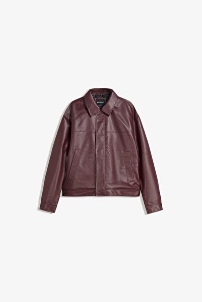Bershka Boxy fit suni deri ceket