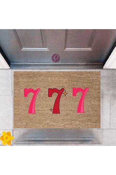 Mu Art Ahşap Door Mat Decorative Digital Printing 777 P-2401