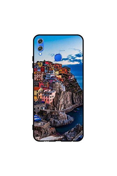 Covernex غطاء حماية لهاتف Honor 8X - منازل ملونة على البحر