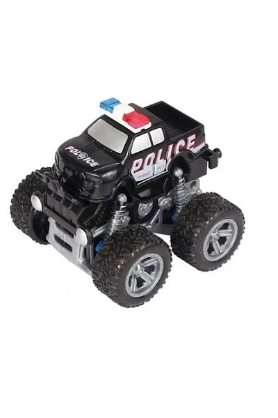 dalimag Toy Car 4 x 4, Monster Police Model, Black, 9 cm
