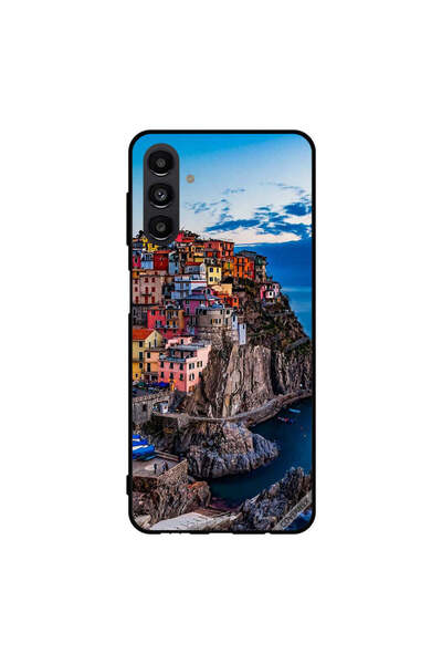 Covernex غطاء حماية لهاتف سامسونج جالاكسي A13 5G - منازل ملونة على البحر