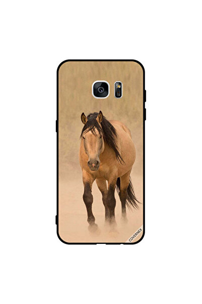 Covernex غطاء حماية لهاتف سامسونج جالاكسي S7 إيدج - سباق الخيل البني