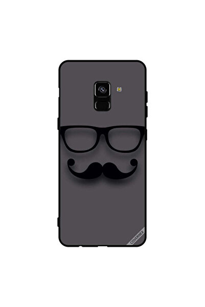 Covernex غطاء حماية لهاتف سامسونج جالاكسي A8+ (2018) أسود زجاجي مع شارب