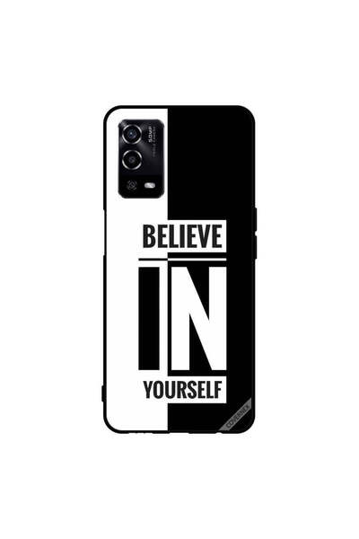 Covernex Protective Case Cover For Oppo A55/56 Beleive In Yourself Black & White