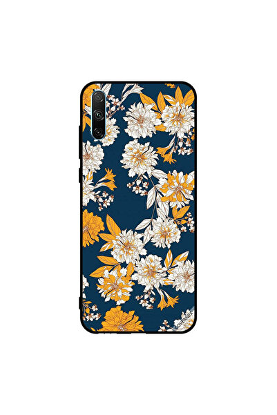 Covernex غطاء حماية لهاتف Honor 30i بنقشة زهور وأوراق صفراء وبيضاء