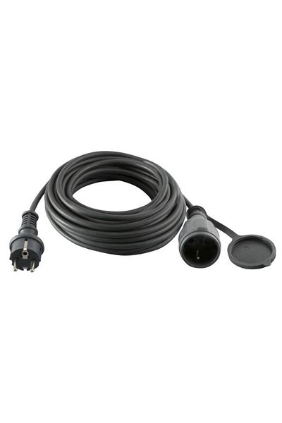 Somogyi Network Extension Cord, 30 m, 3 x 1.5 mm², rubberized, gray