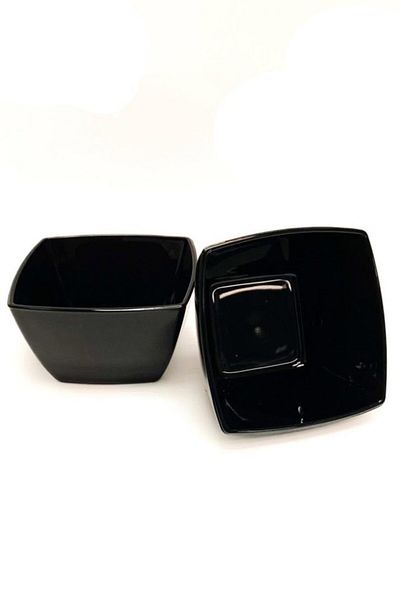 Paşabahçe 6 Pieces 53056 Tokio Glass Black Bowl Snack Bowl Breakfast Set
