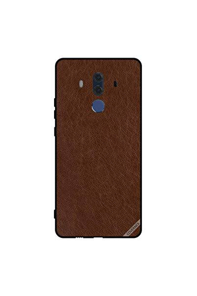 Covernex غطاء حماية لهاتف هواوي ميت 10 برو بنقشة جلد بني داكن
