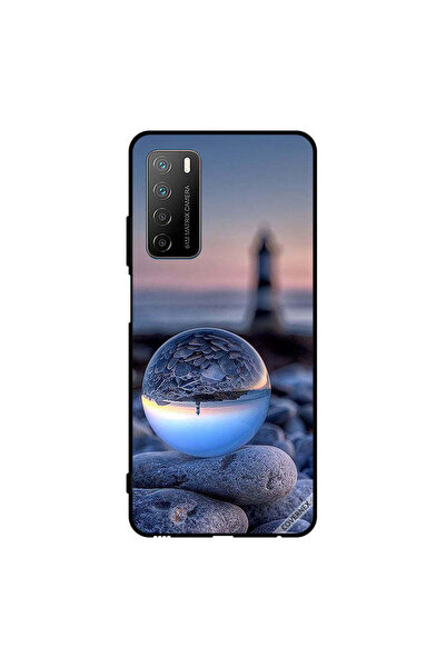 Covernex غطاء حماية لهاتف Honor Play 4، صورة رائعة للطبيعة في زجاج دائري