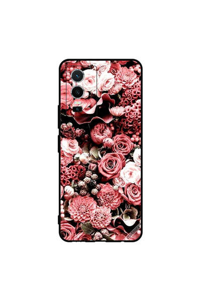 Covernex Protective Case Cover For vivo Y76 5G Peach Roses 2