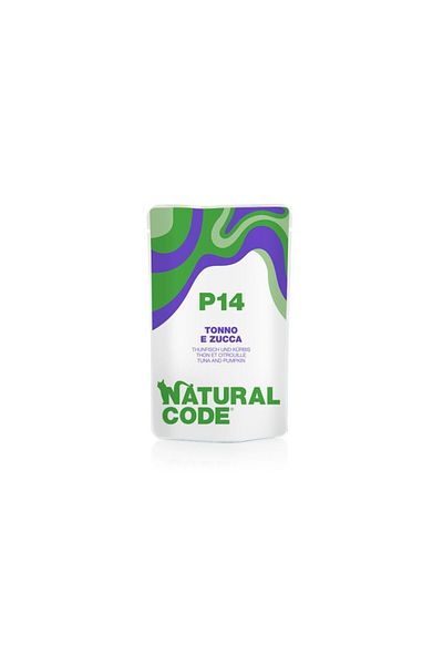 Natural Code p14 wet food for cats with tuna and pumpkin 70 g