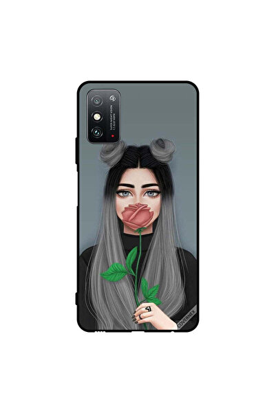 Covernex Protective Case Cover For Honor X10 Max 5G Cute Girl Hide Mouth On P...