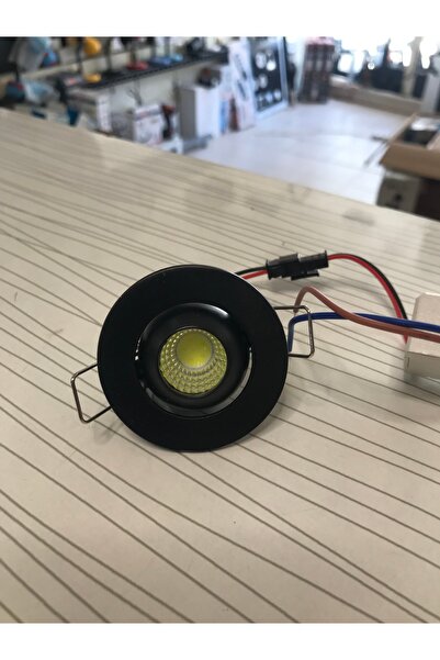 K2 SİYAH KASA 3 W BEYAZ IŞIK MANDA GÖZÜ SPOT