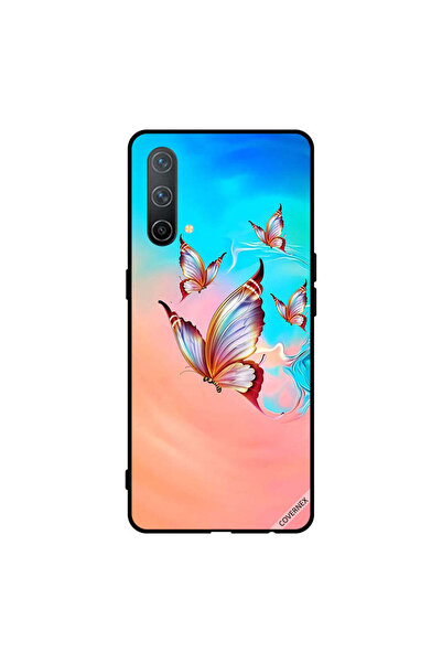 Covernex غطاء حماية لهاتف Oneplus Nord CE 5G بطبعة فراشات تحلق فوق لون الطلاء