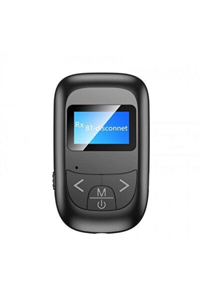 Leonpro Bluetooth 5.0 Verici ve Alıcı Ekranlı Kablosuz Ses Aktarım Adaptörü