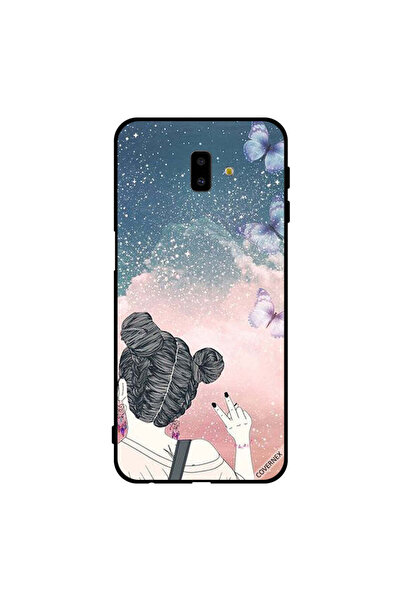 Covernex غطاء حماية لهاتف سامسونج جالاكسي J6+ فتاة تصنع علامة النصر