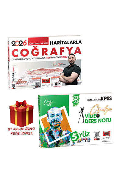 Yargı Yayınları Engin Eraydın 2026 Tüm Adaylar İçin Haritalarla Coğrafya+ KPS...