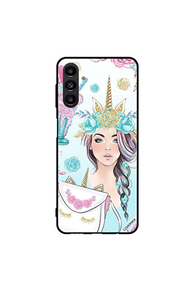 Covernex غطاء حماية لهاتف سامسونج جالاكسي A13 5G رموش على الحقيبة وفتاة وحيد ...