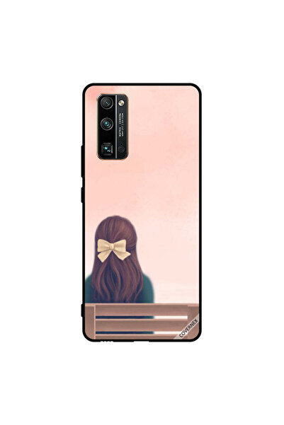 Covernex غطاء حماية لهاتف Honor 30 Pro - فتاة جميلة على مقعد
